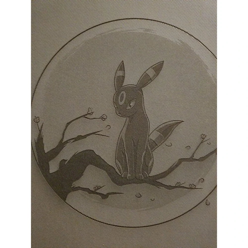 Pokemon Umbreon 4 Pocket GRAY  Top Loader Binder 128 Cards Ready to Ship
